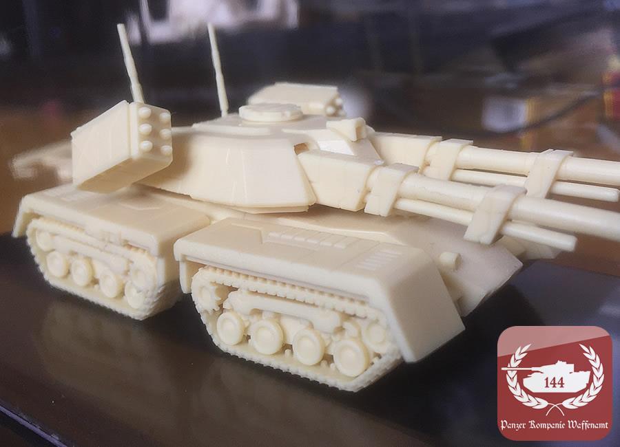 10mm Wargaming Mammoth Tank MK.I from 1/144 Tank