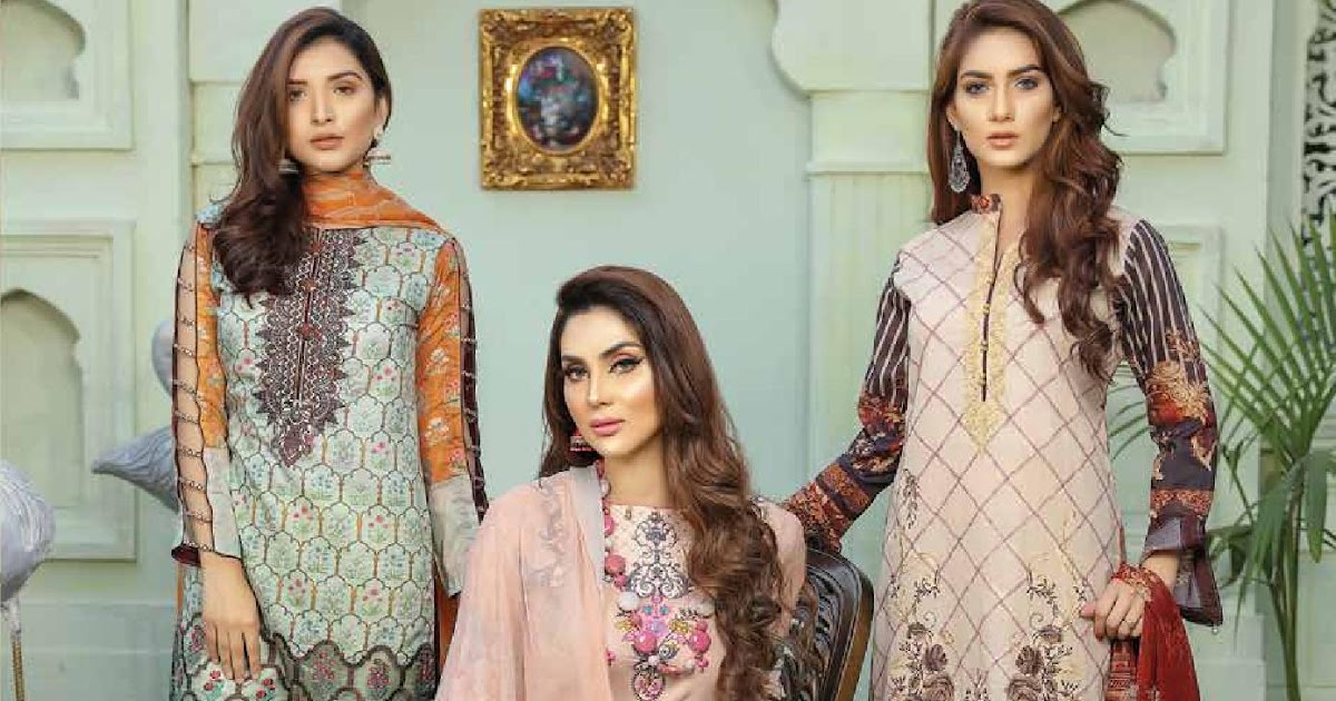 Shazmeen Designer Embroidered Lawn Collection 2019