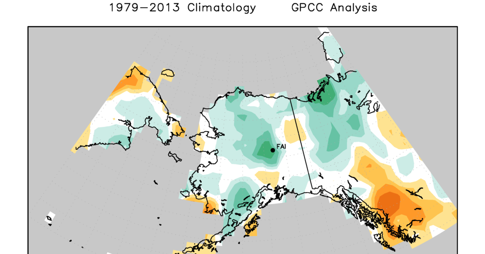 Deep Cold Alaska Weather & Climate Rainfall Trends