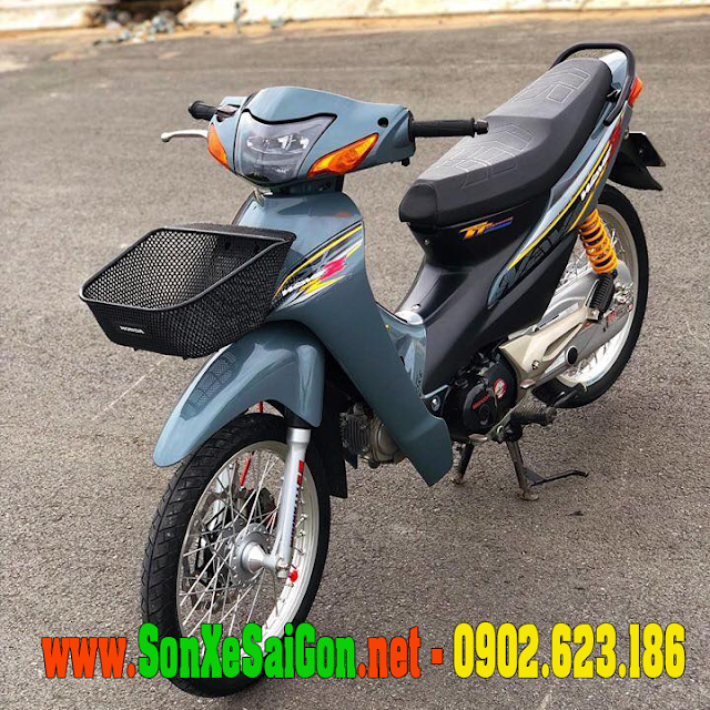 Xe máy Wave 50cc màu xám