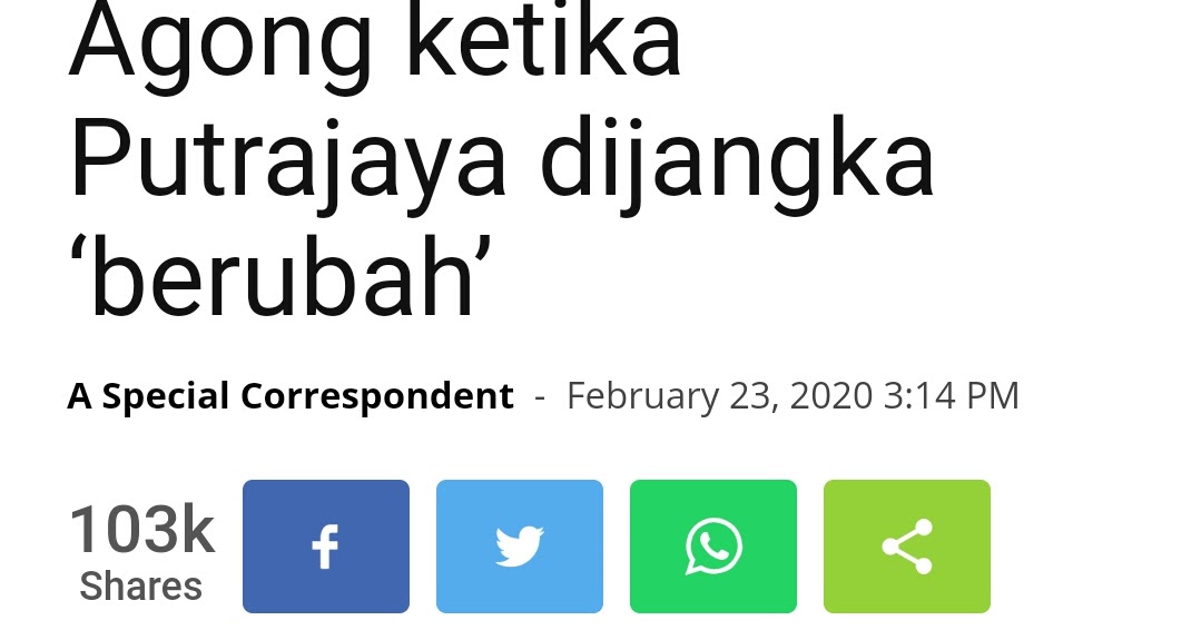 bumiyang Penubuhan Kerajaan Baru di Malaysia?