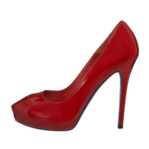 new website for your fashion: Alexander McQueen Love Red Heart Peep-toe ...