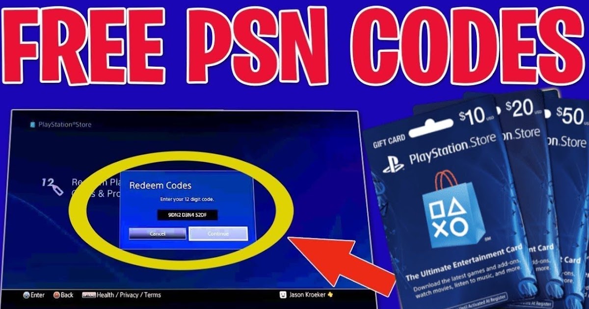 Get free 500 PSN Gift Card Code