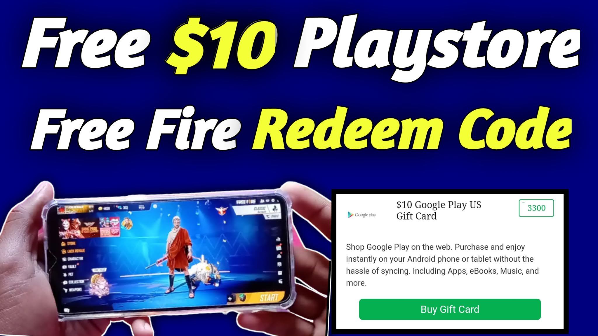 Free Redeem Code Free Fire 2021 Free 10 Google Play Store Redeem