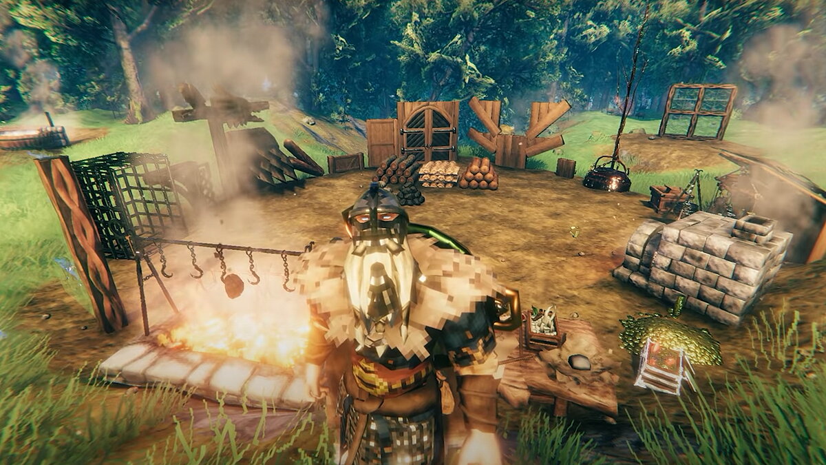 How to find tar in Valheim and craft dark wood items