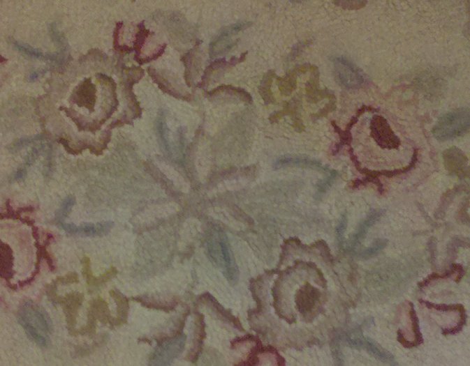 The Painted Piglet Cleaning an antique wool hooked rug don't try this