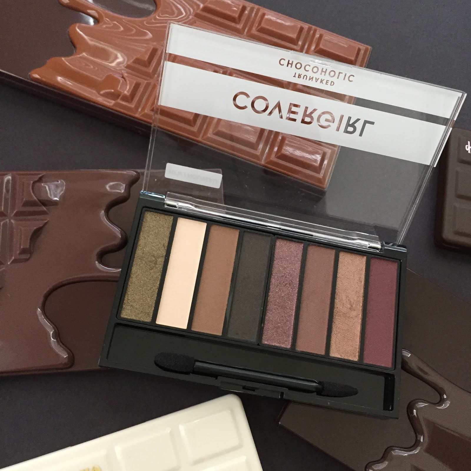 Covergirl Cosmetics Trunaked Chocoholic Eyeshadow Palette Review and