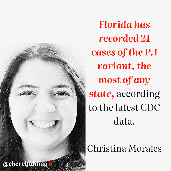 Florida has recorded 21 cases of the P.1 variant, the most of any state, according to the latest CDC data. — Christina Morales, The New York Times