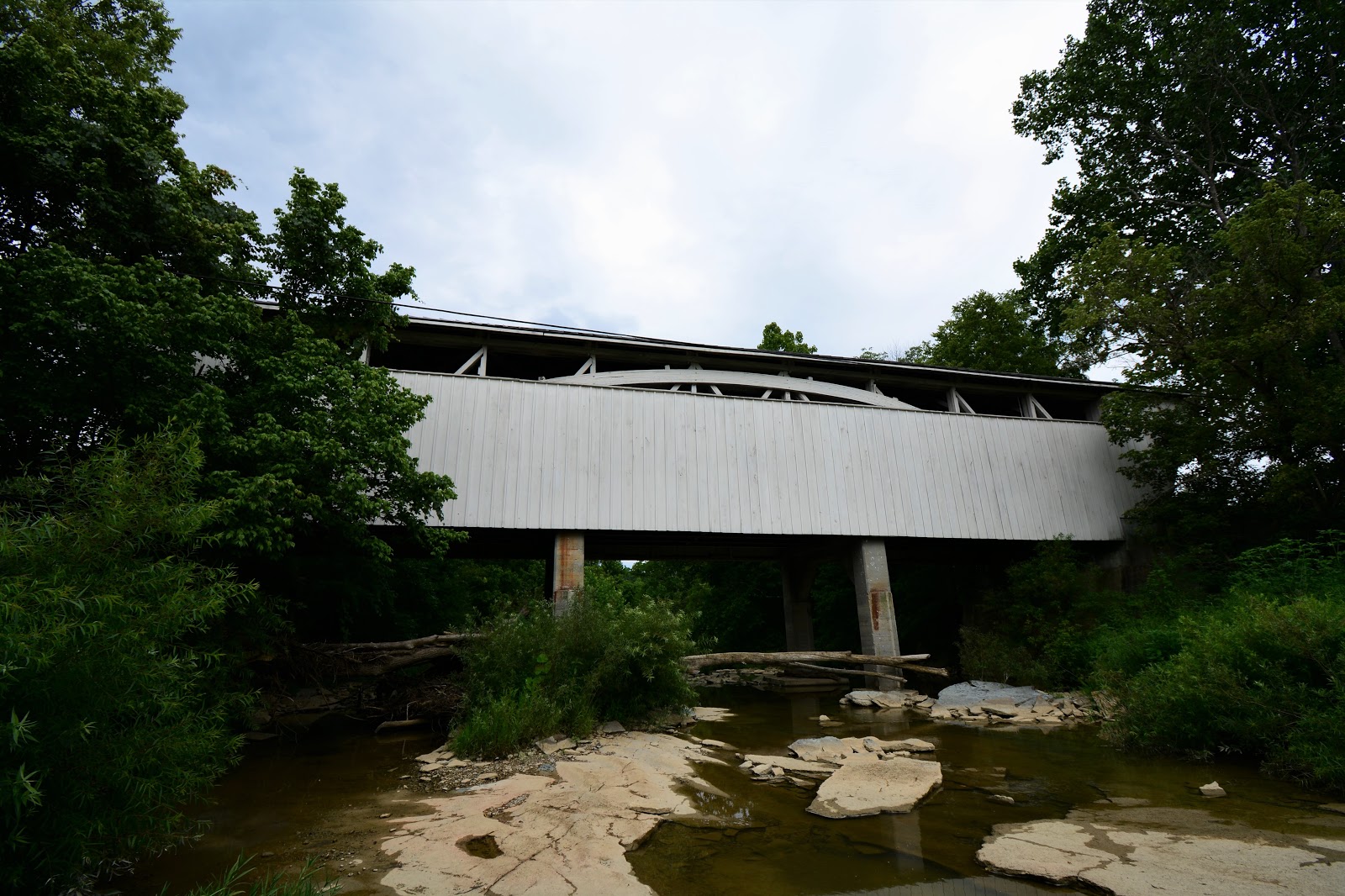 COVERED BRIDGES IN OHIO + HARSHAVILLE COVERED BRIDGE SEAMAN, OHIO