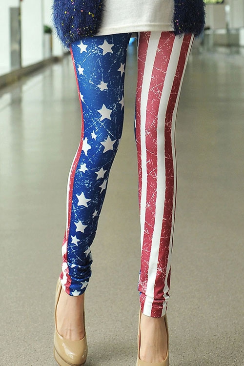 American flag leggings