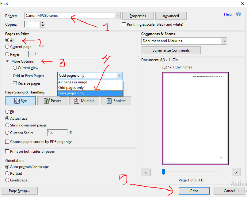 Cara Print PDF Timbal Balik dengan Printer Biasa Zona