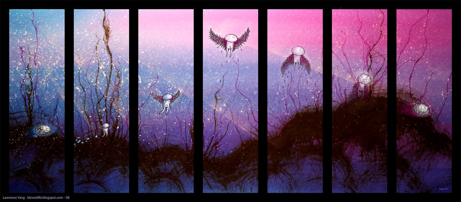 Audiopleasures Illustrations Lawrence Yang.