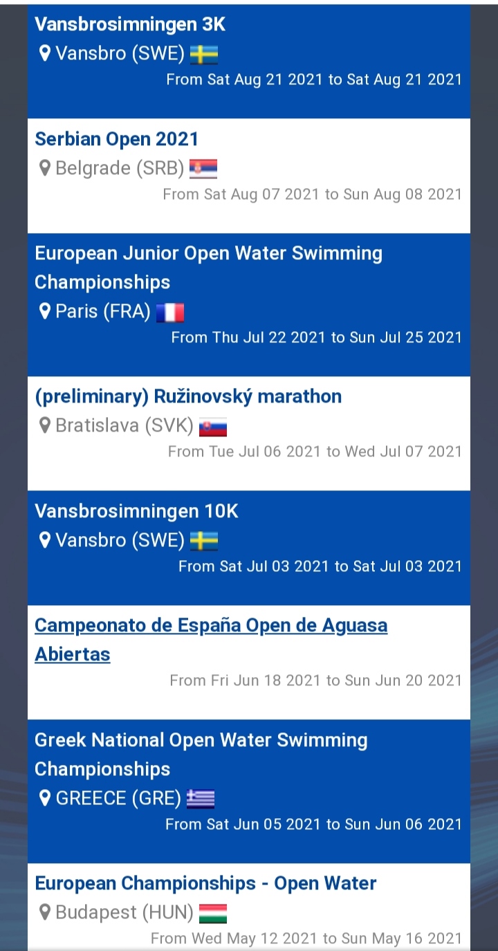 openwaterhellas.blogspot.gr LEN OPEN WATER CALENDAR. 2021