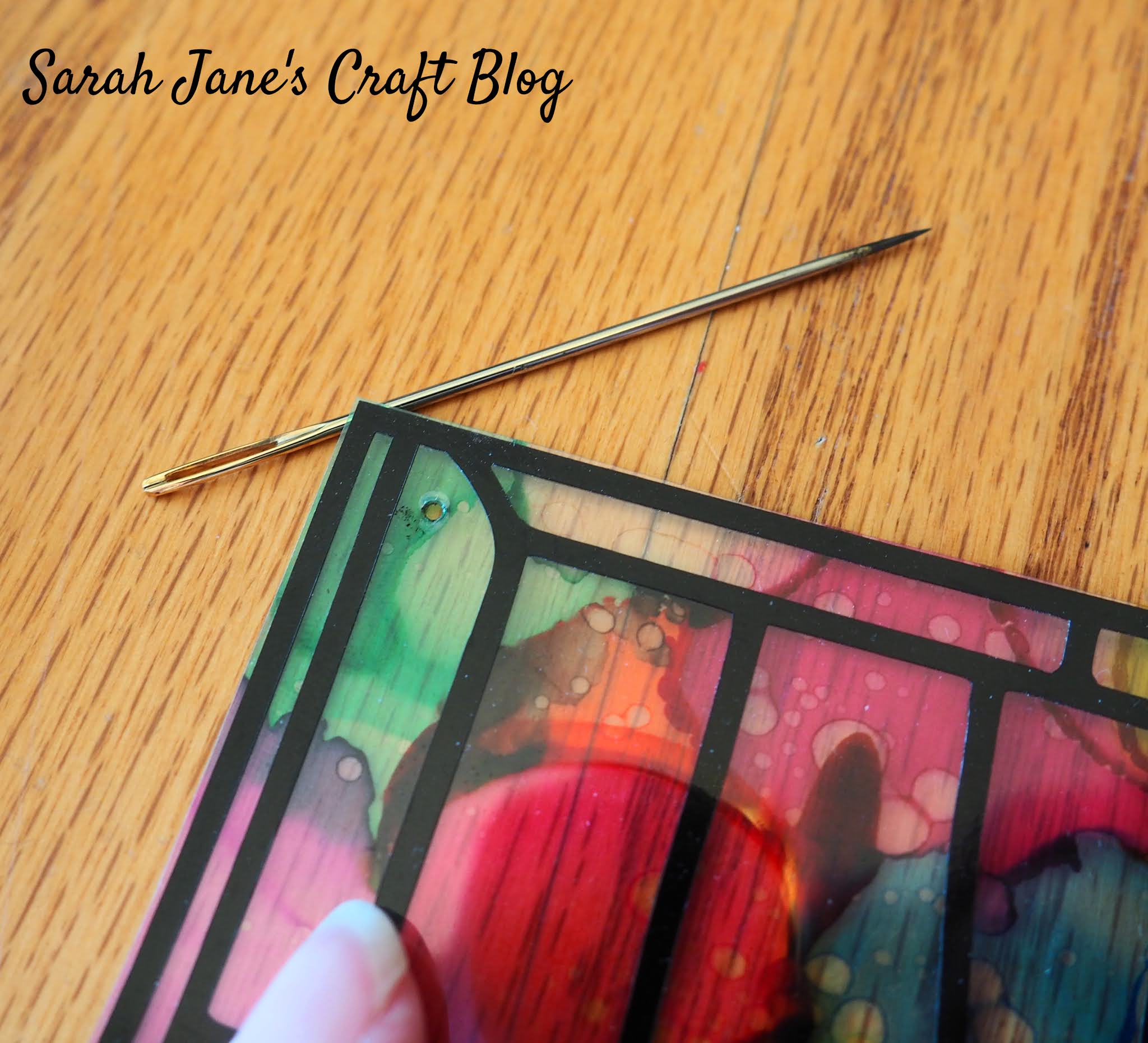 Hanging Faux Stained Glass Panels (Made with Laminating Pouches