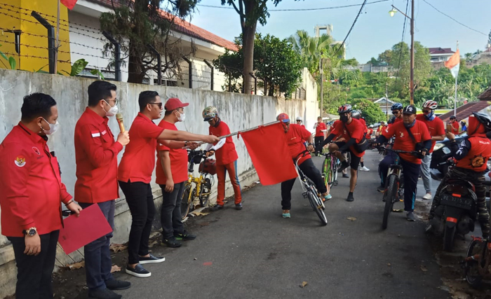 Peringati Sumpah Pemuda ke-93, BMI Lampung Gelar Sepeda Santai
