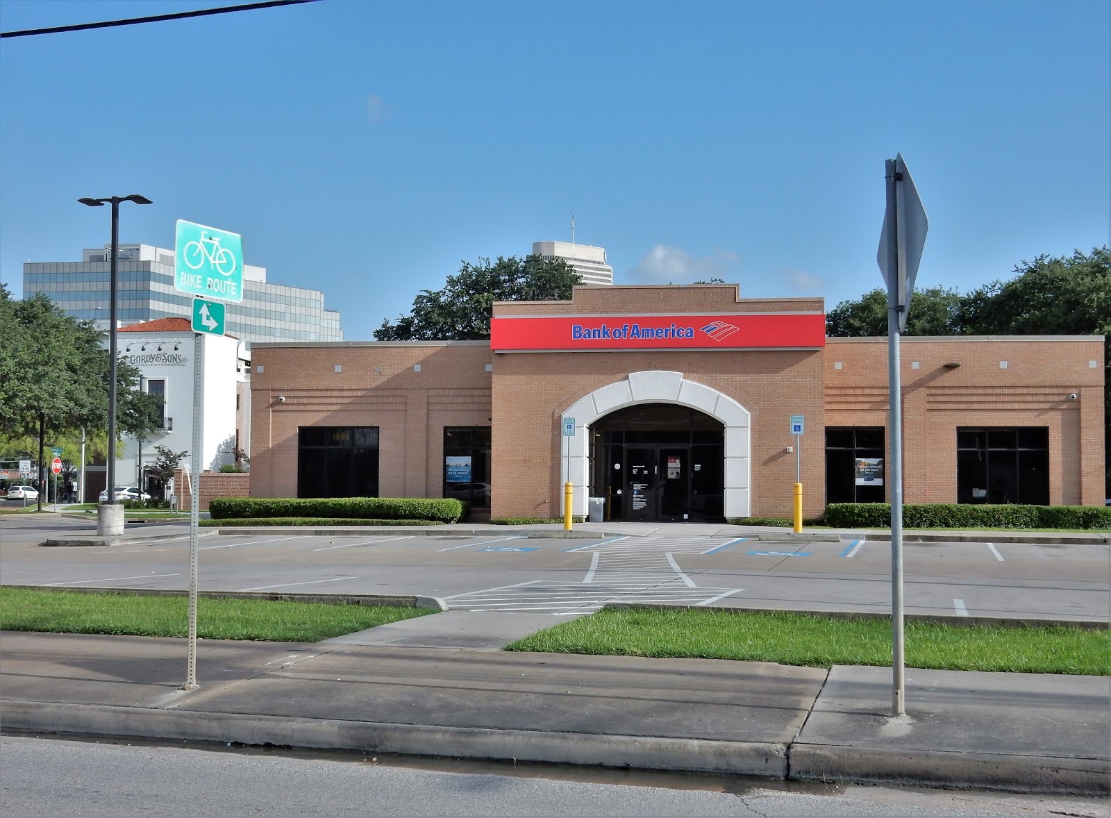 Houston Banking & Finance in Pics Bank of America Branch on Washington
