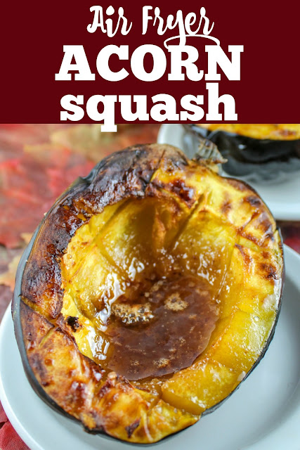 Easy Air Fryer Acorn Squash | The Food Hussy!