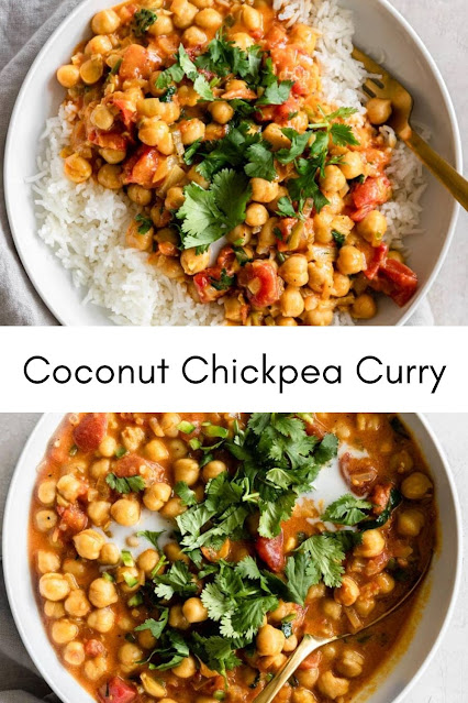 Coconut Chickpea Curry - yanny bakes