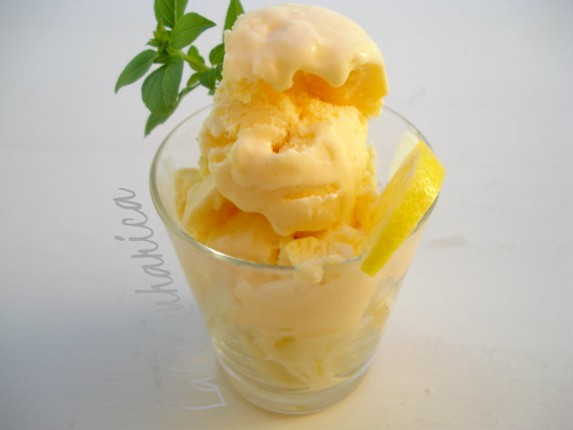 Sladoled od limuna ☆ Lemon ice cream Lemon ice cream by Laka kuharica: it has lightness and freshness of sour-sweet flavor.