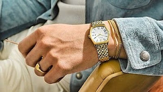 Gold Tone Stylish Watches For Men