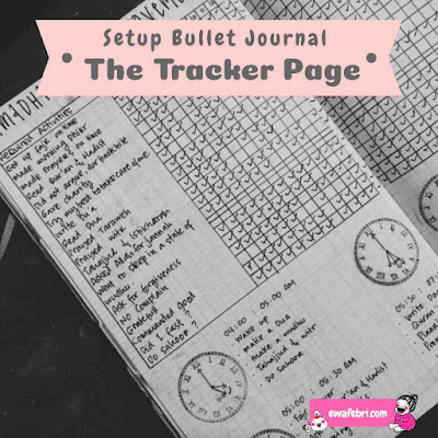 bullet journal tracker