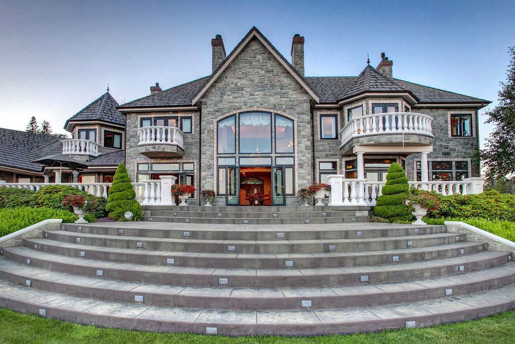 12,000 Square Foot Waterfront Stone Mansion In Blaine, WA THE