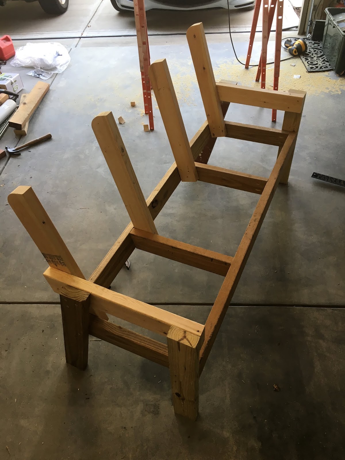 diy Design Fanatic Simple 2 Seat Bench Made With Scrap Wood