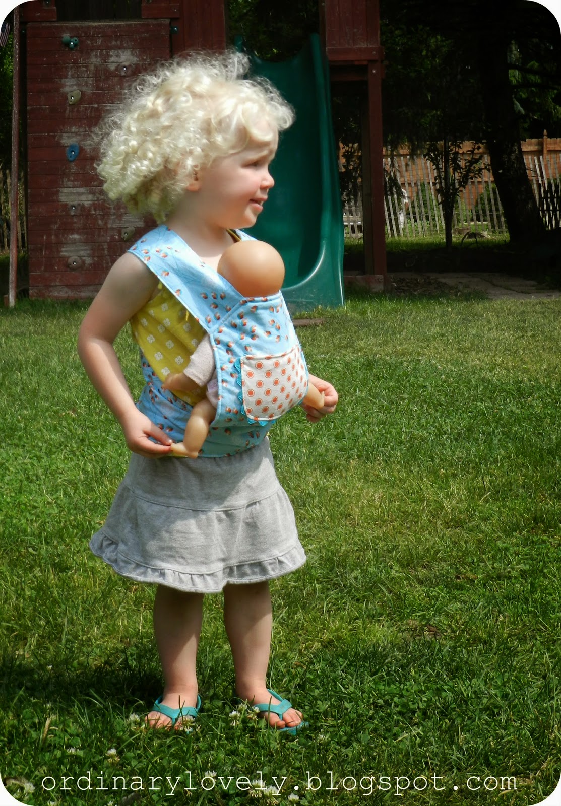 Ordinary Lovely A Baby Doll Carrier for Clare (sewing project show and