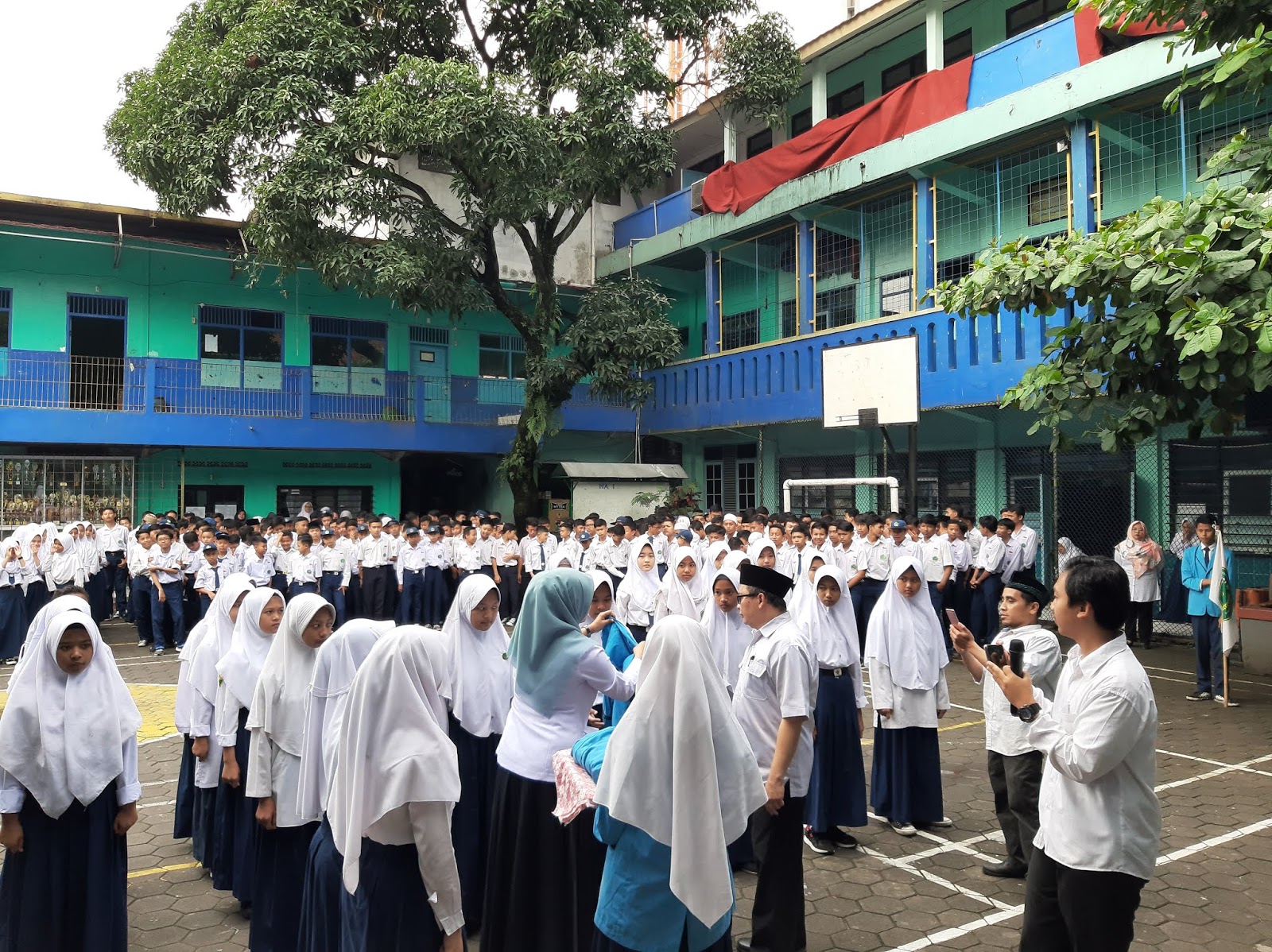 Sertijab Pengurus OSIS MTs Nurul Falah Cimahi Masa Bhakti 2020-2021