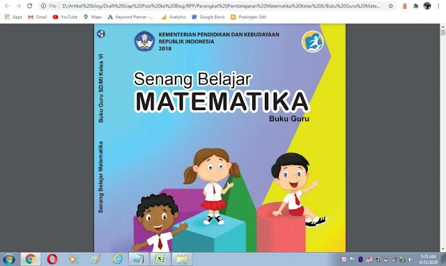 Buku guru matematika kelas 6 sd kurikulum 2013 pdf