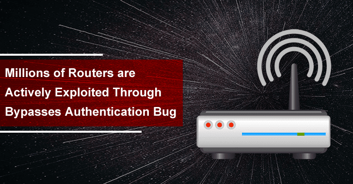 Millions of Routers are Actively Exploited Through Bypasses Authentication Bug