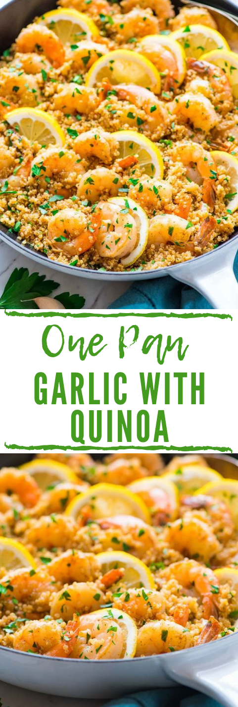 Garlic Shrimp with Quinoa #garlic #shrimp #easy #vegetarian #breakfast