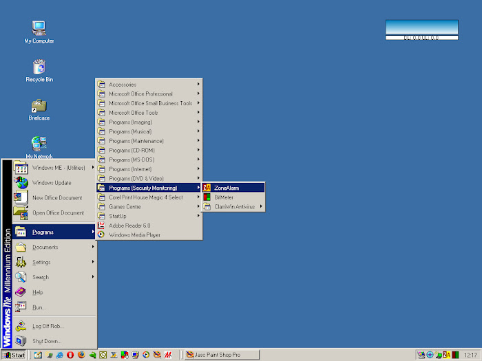 Windows ME desktop