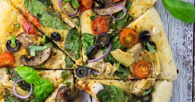 Hummus Pizza with Veggies - INSPIRED RECIPE