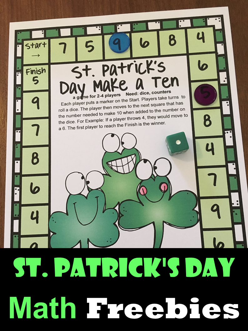 Fun Games 4 Learning: St. Patrick's Day Math FREEBIES