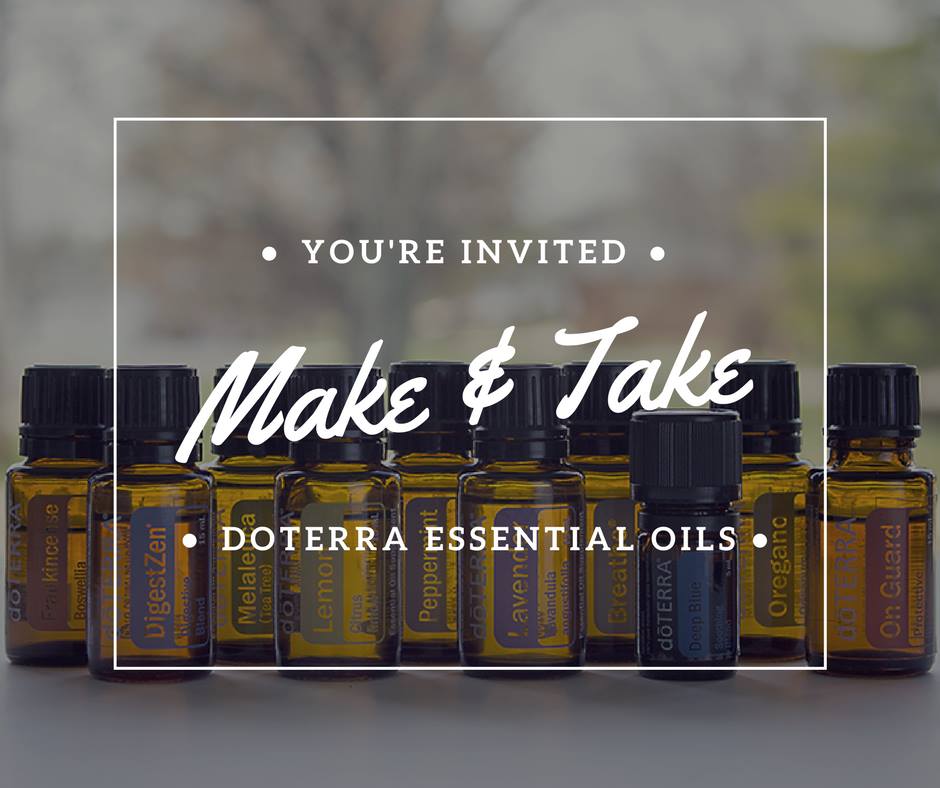 Healthy Living and Essential Oils Make and take classes in Calgary