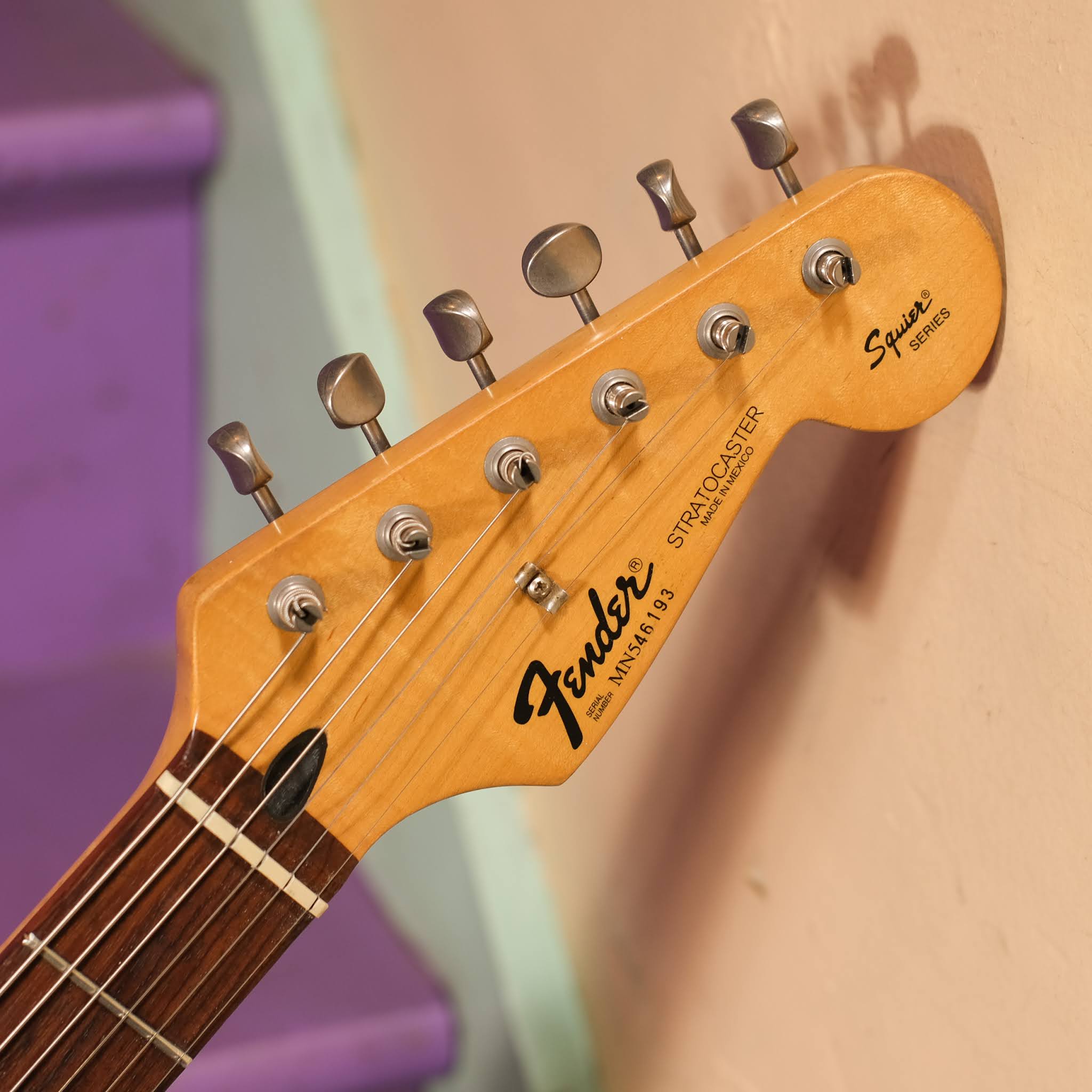 1995 Fender Squier Series Stratocaster Electric Guitar (Modded)