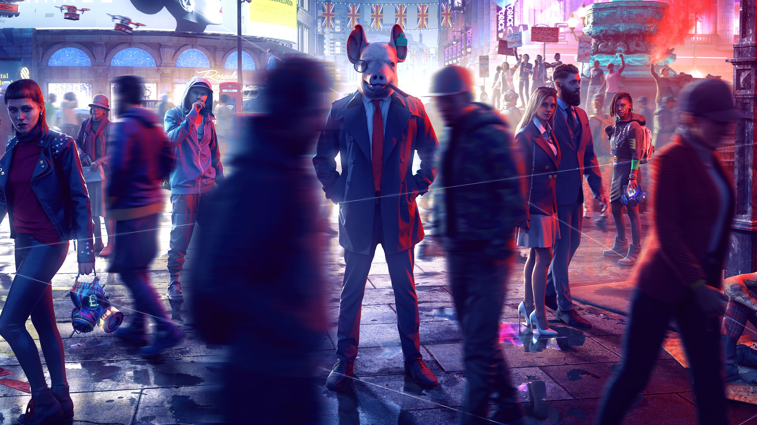 Watch Dogs Legion, Pig Mask, 8K, #12 Wallpaper