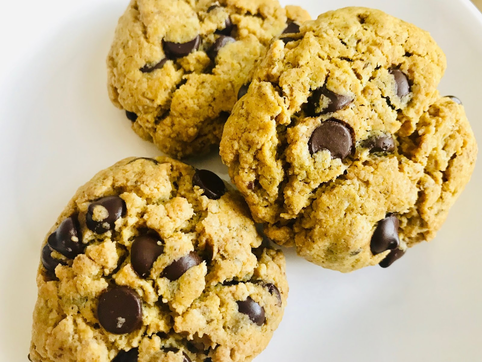 Quinoa Flour Chocolate Chip Cookies (Vegan, Gluten Free, Sugar Free)
