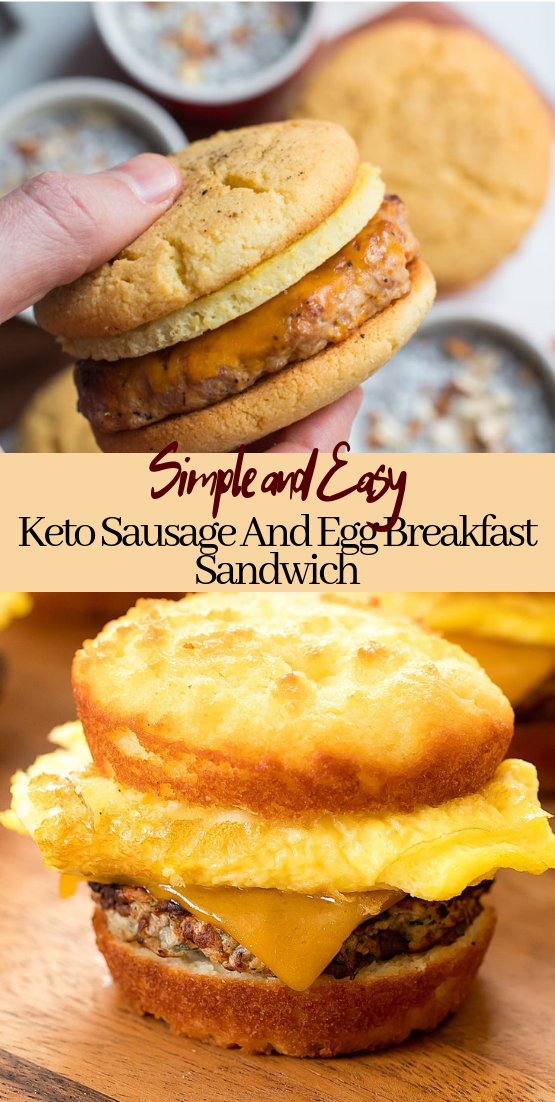 Keto Sausage And Egg Breakfast Sandwich healthyfood dietketo 