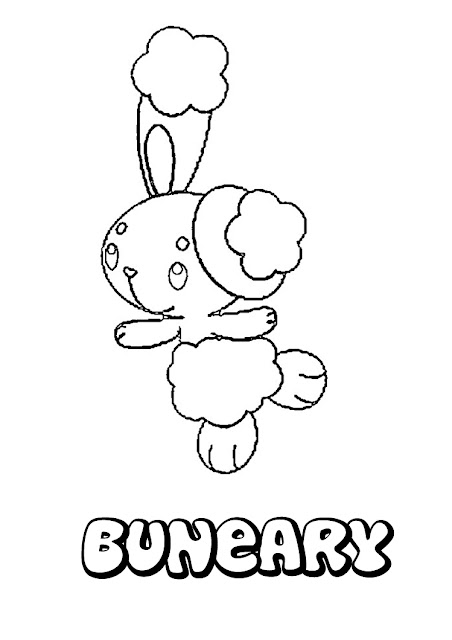 coloriage pokemon Buneary 