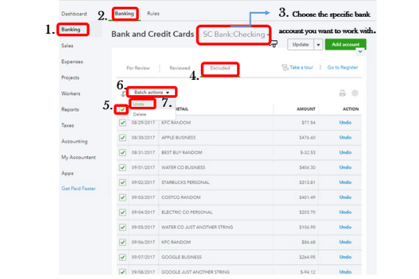 Delete Multiple Transactions in QuickBooks