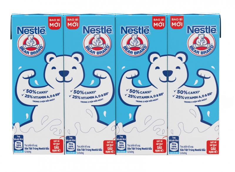 Sữa Trắng Nestlé Gấu Uống Liền 180ml