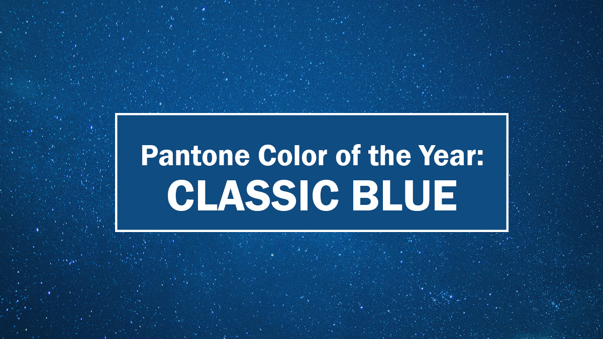 Pantone Color Of The Year Classic Blue