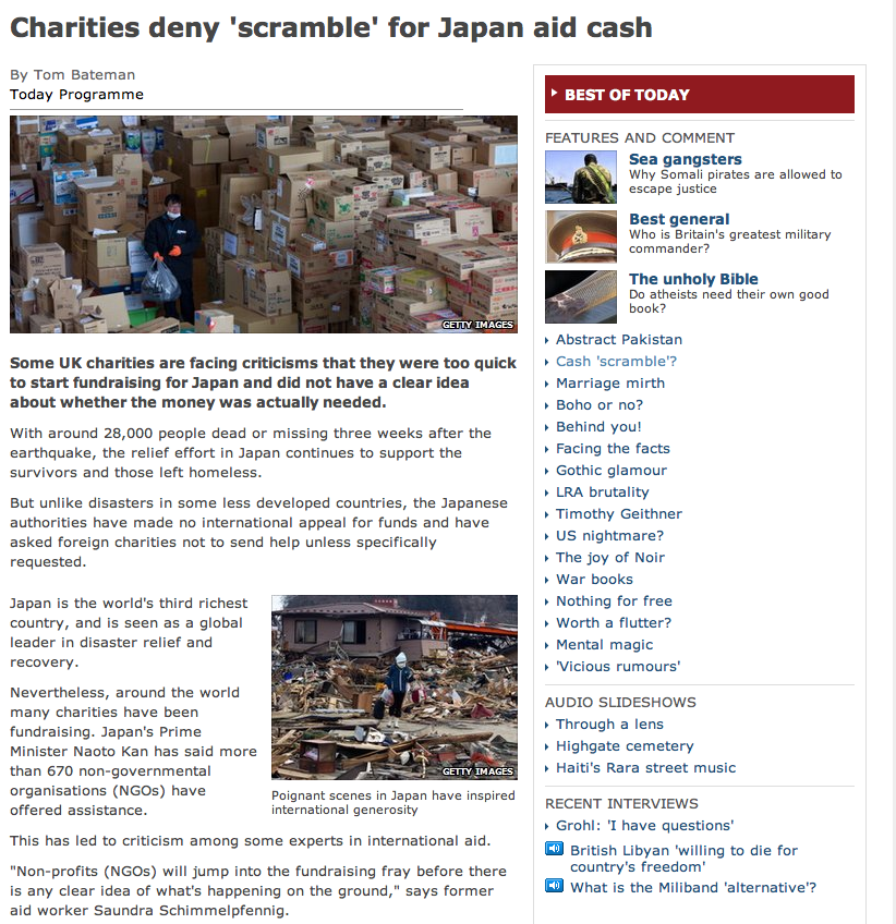 Design Context Japanese Donation Sites