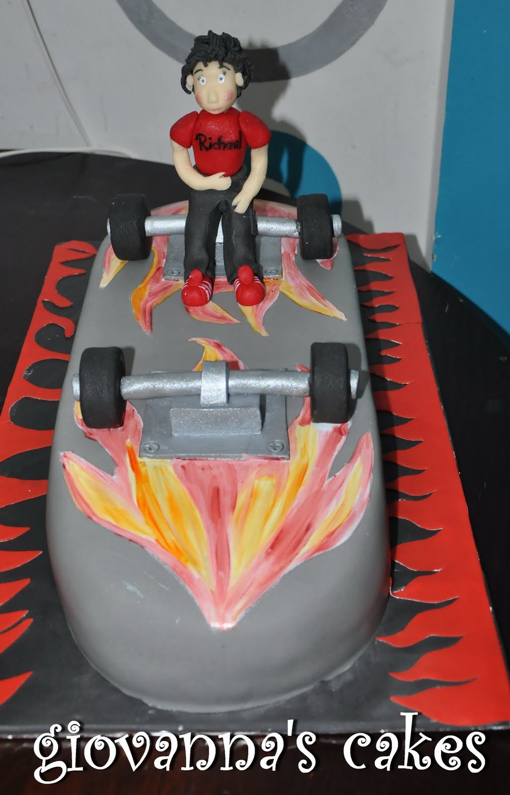giovanna's cakes: Skateboard cake