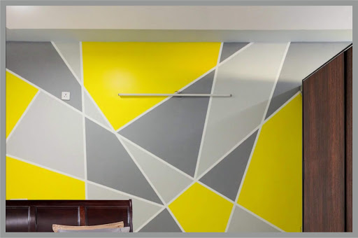 🖌️Como DECORAR tus paredes con triángulos pintados ️: Construya Fácil