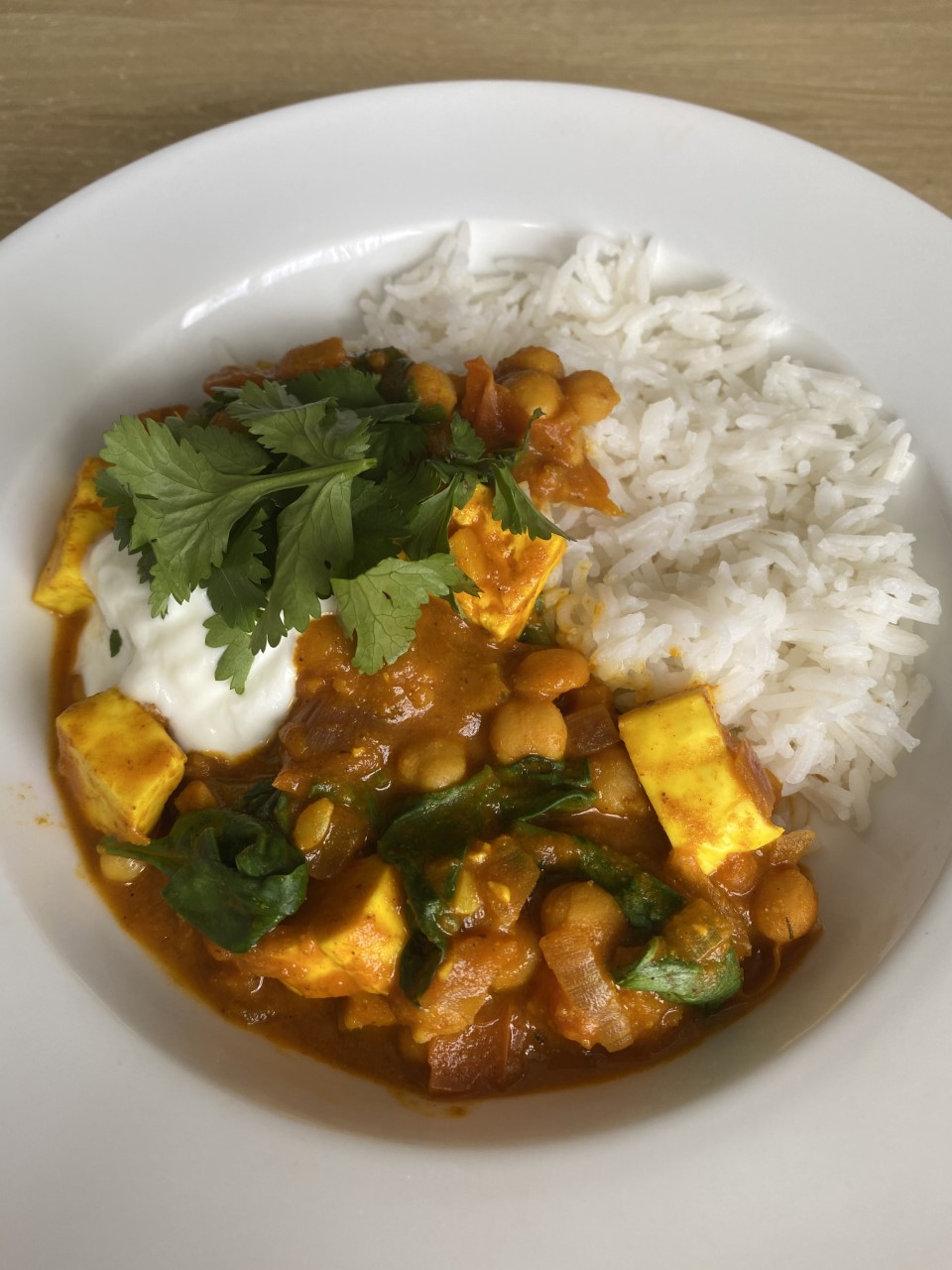 Bistro Becs and Family Chickpea & Paneer Curry