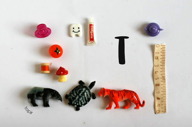 Language objects for Montessori alphabet box by TomToy