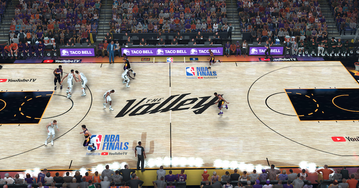 NBA 2K21 NBA Finals Phoenix Suns Court + ESPN Boardcast by vdw0